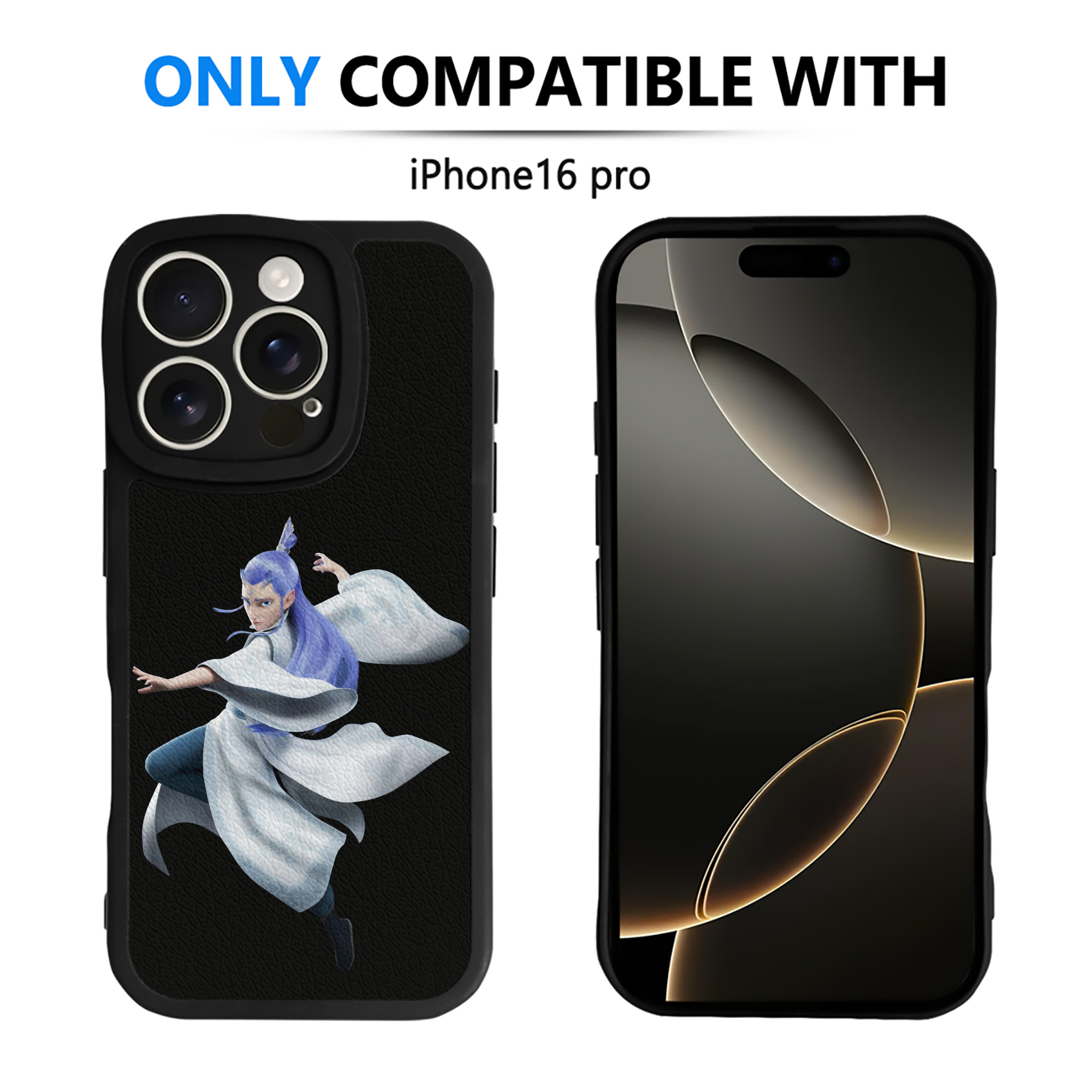 （画像用） Ne Zha 2 ナタ 魔童の大暴れ 【iPhone 16シリーズ対応】シリコンスマホケース（レザー調） 材質：シリコン